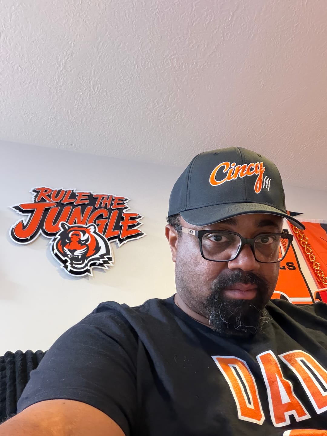 Customer photo review of Cincinnati Bengals - Hex Head EXCLUSIVE "Rule The Jungle" Wordmark 3D Metal Wall Art