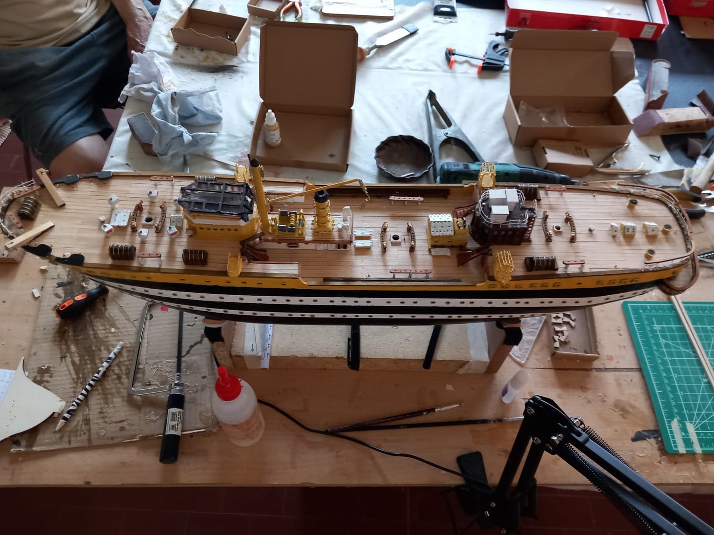 Customer photo review of Pack Pinturas Acrílicas Maqueta Amerigo Vespucci