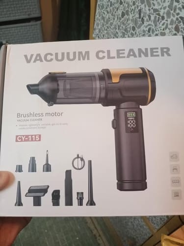 Customer photo review of Car Vacuum Cleaner – Mini Cordless Handheld + Air Duster