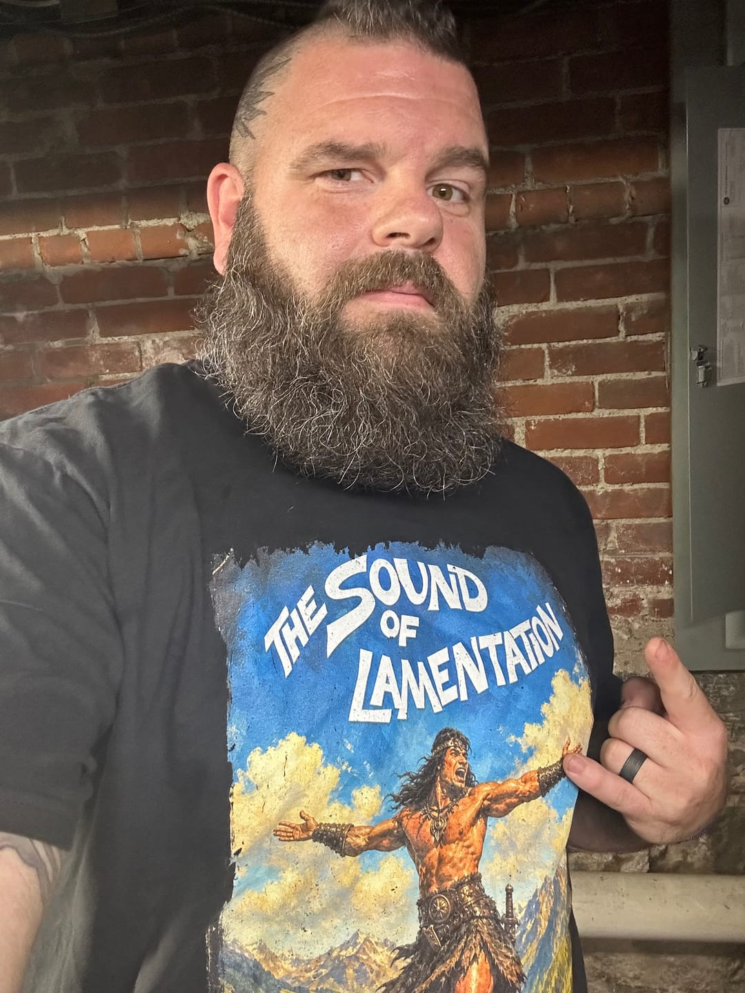 Customer photo review of The Sound of Lamentation Comfort Colors T-Shirt