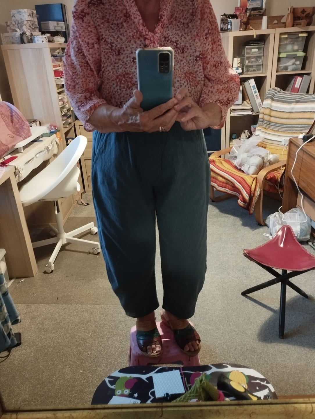 Customer photo review of Linen Feel 100% Cotton Fabric