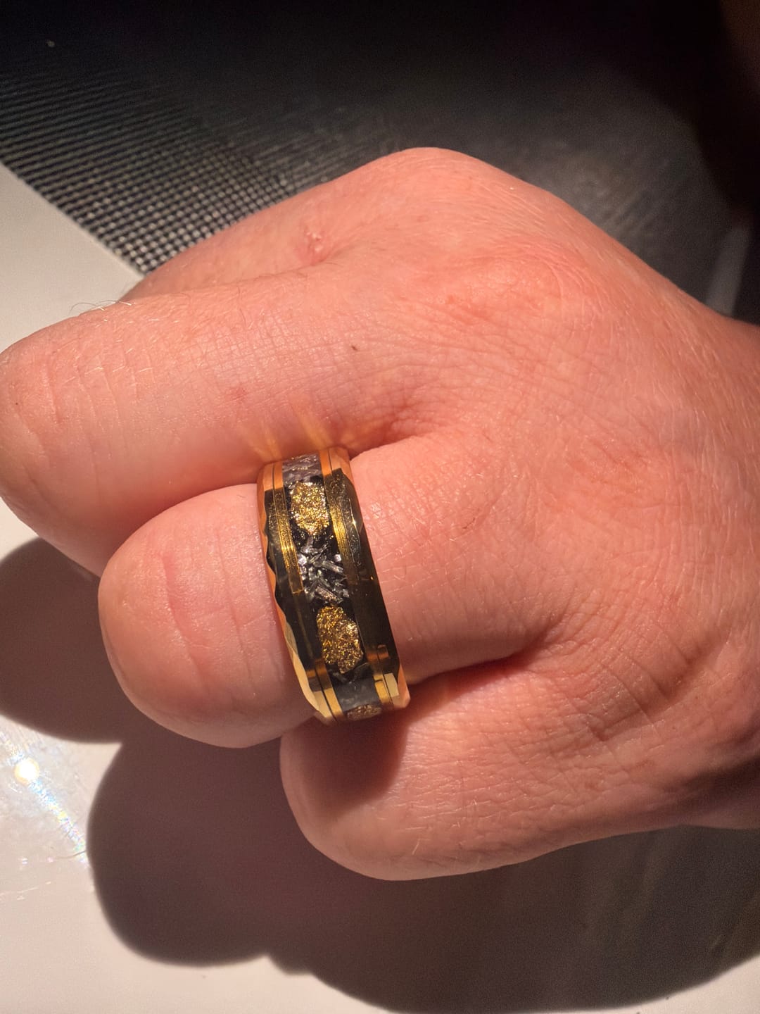 Customer photo review of Engrave Your Ring