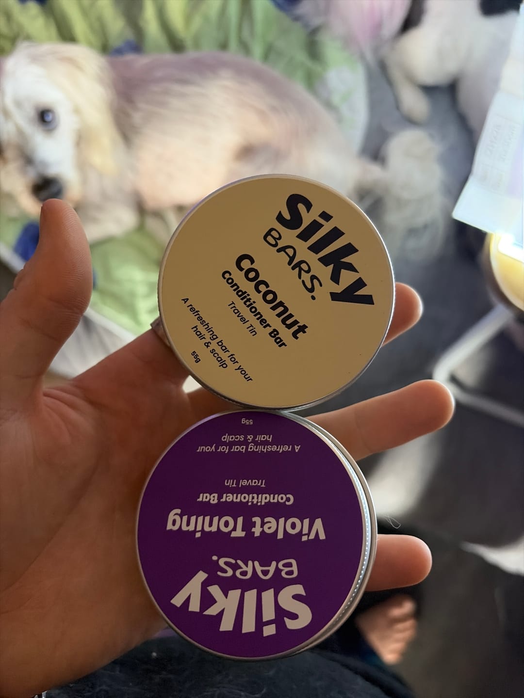 Customer photo review of Coconut Oil Conditioner Bar