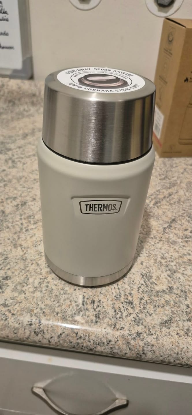 Customer photo review of TERMO COMIDA 710ML ICON ACERO INOXIDABLE SANDSTONE