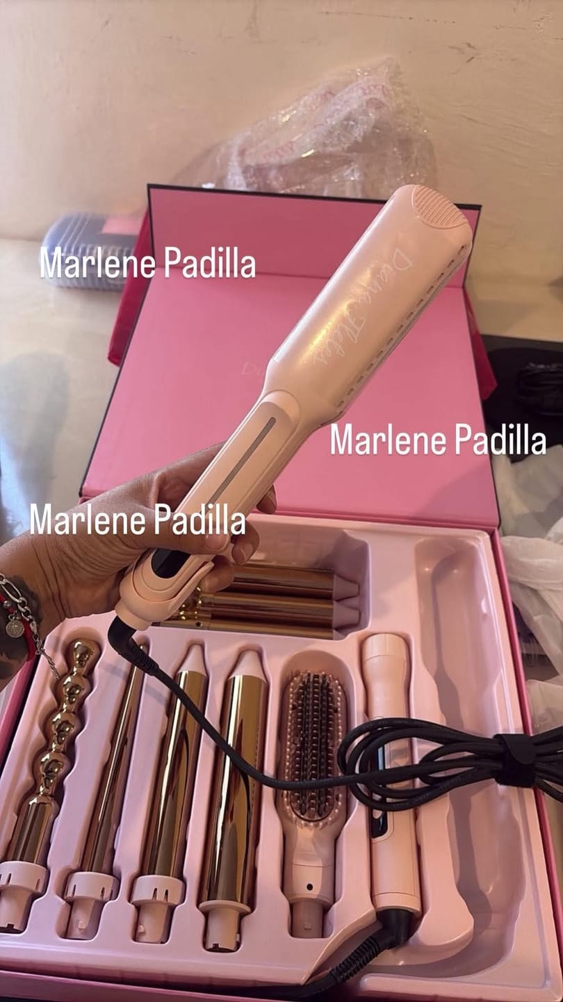 Customer photo review of Set Plancha Profesional Infrarroja + Ferro 6 en 1 Light Pink