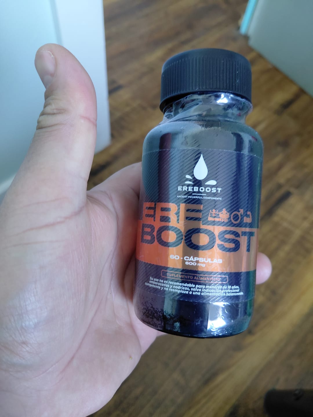 Customer photo review of EREBOOST | 60 Cápsulas