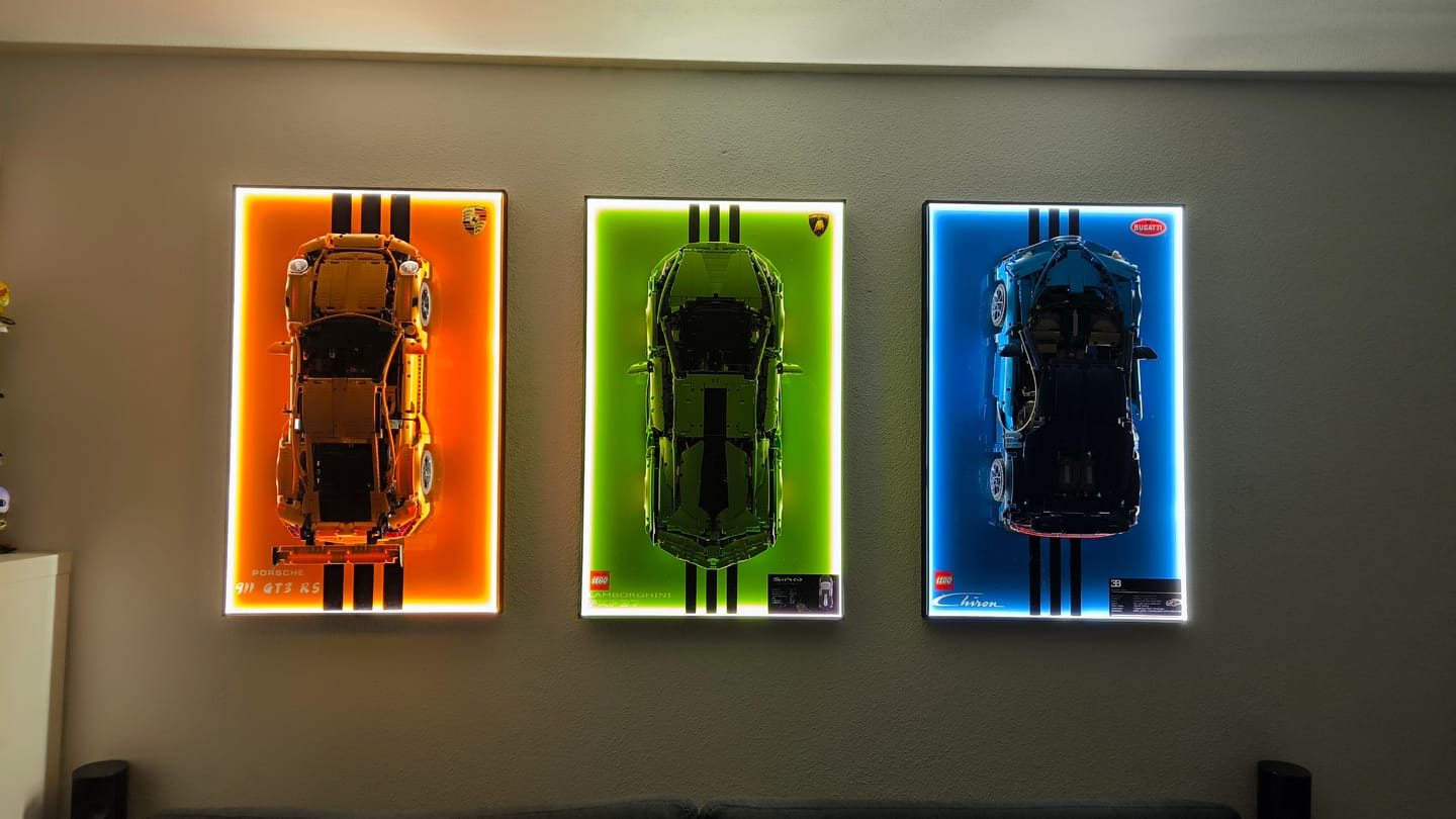 Customer photo review of Wall Display Frame for LEGO® Technic F1 42115 Lamborghini Sián FKP 37