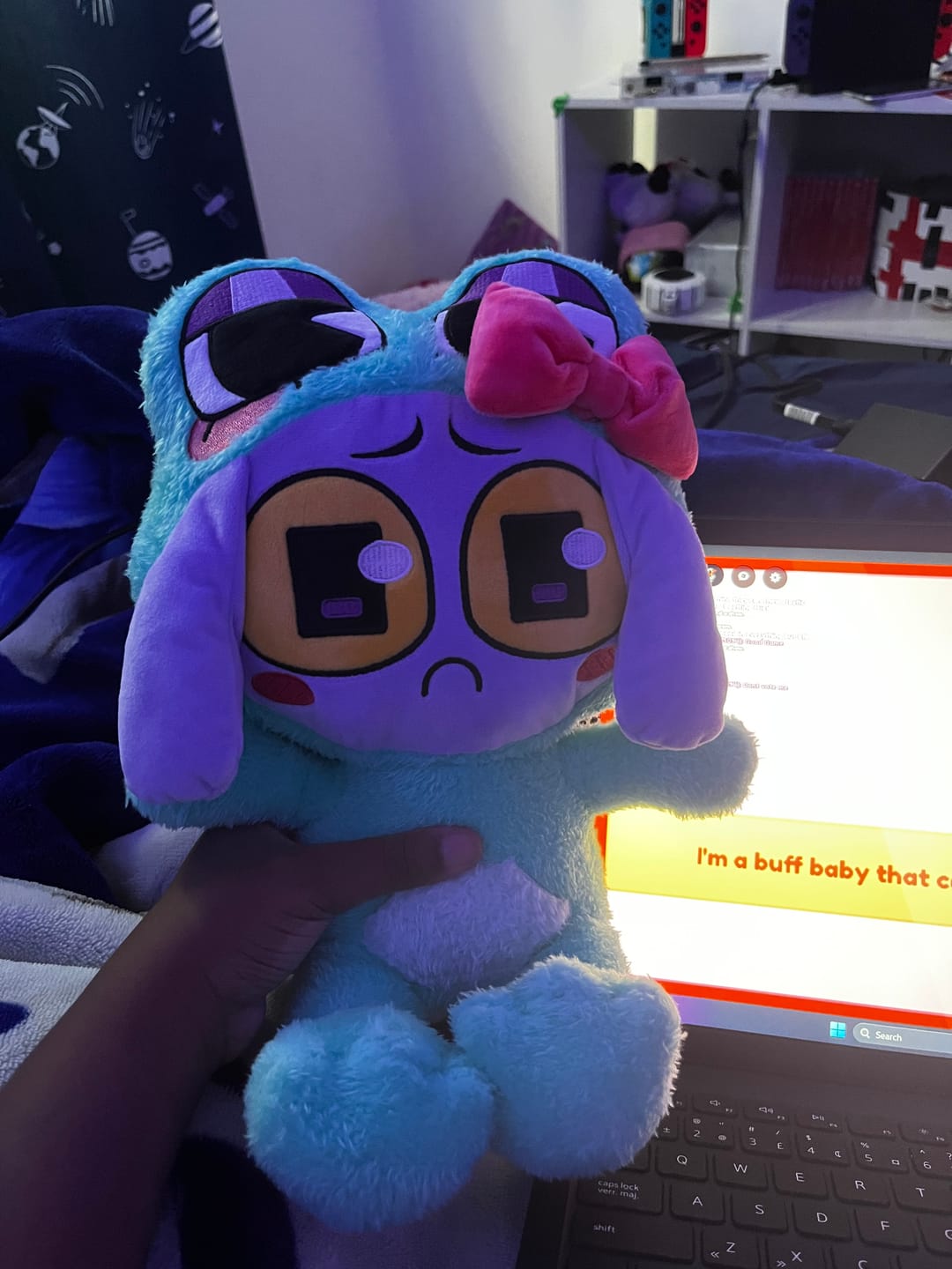 Customer photo review of Ribbit-Suit Jax Plush