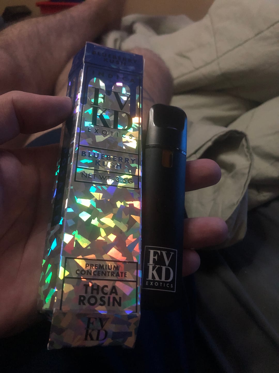 Customer photo review of FVKD EXOTICS THCA ROSIN DISPOSABLE | 3.5G , III
