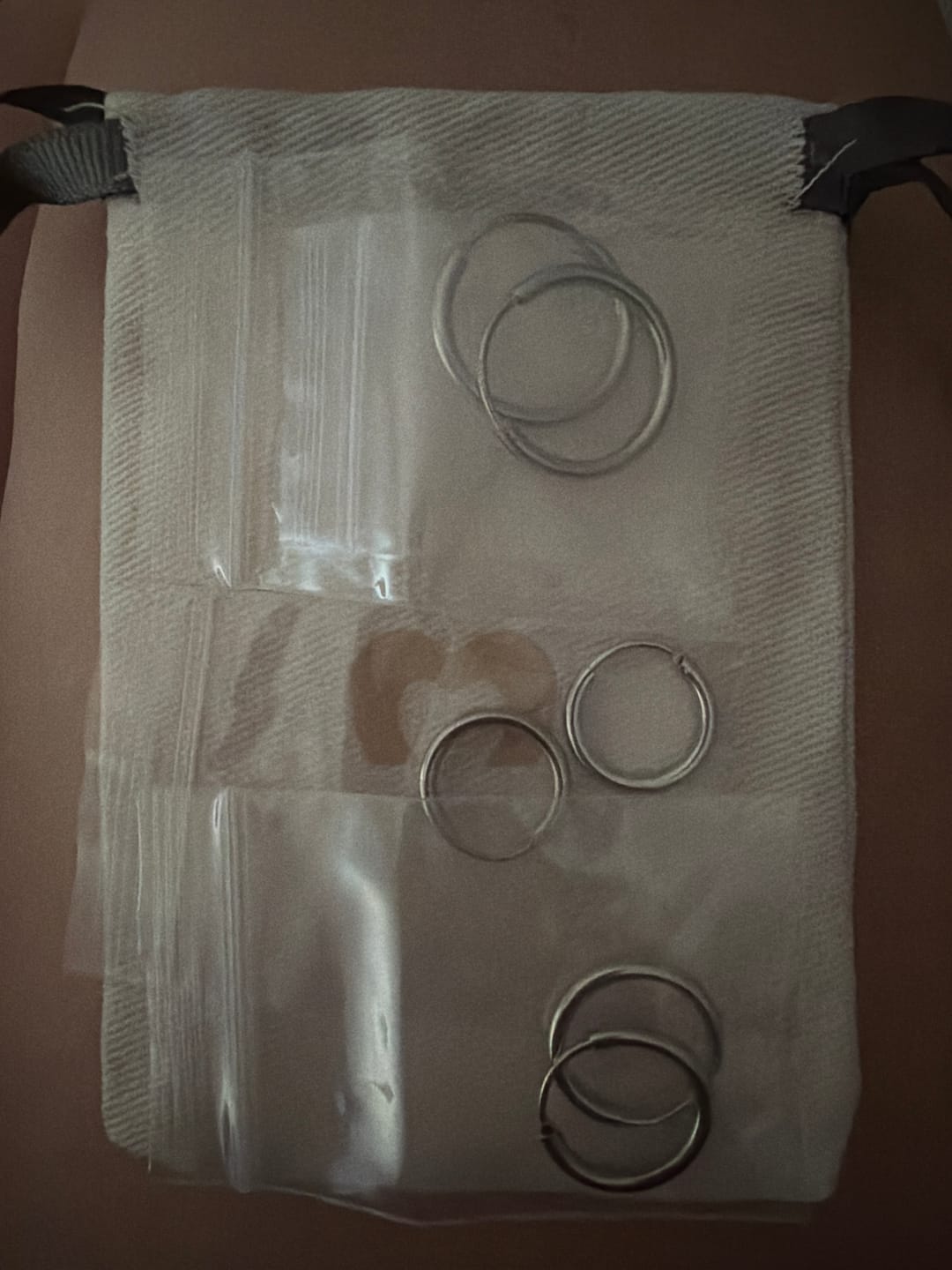 Customer photo review of Pendientes Glorietas Plata