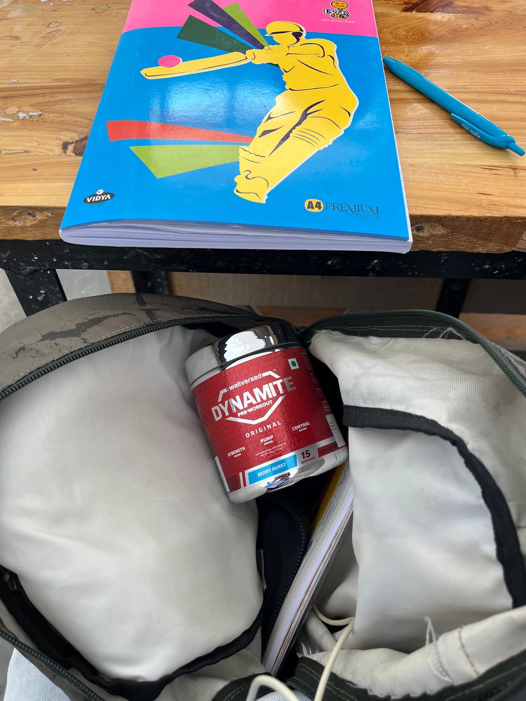 Customer photo review of Dynamite Pre-Workout (210g, 15 Servings) | Berry Burst