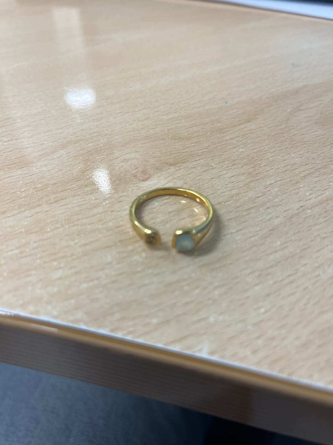 Customer photo review of Vintage Aquamarine Wrap Ring