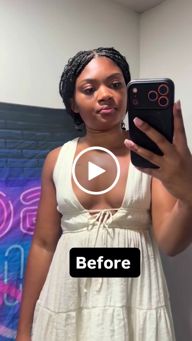 Customer video review of Silicone Adhesive Bra
