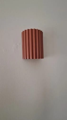 Customer photo review of White Nordic Minimalist LED Wall Lamp - Macaron Resin