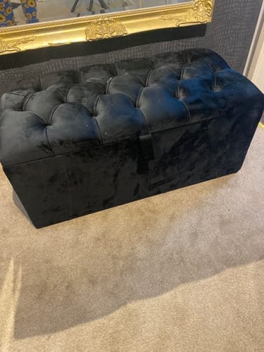 Customer photo review of Storage Ottoman Box