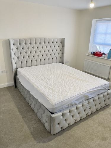 Customer photo review of Stanhope Winged Chesterfield Designer Bed