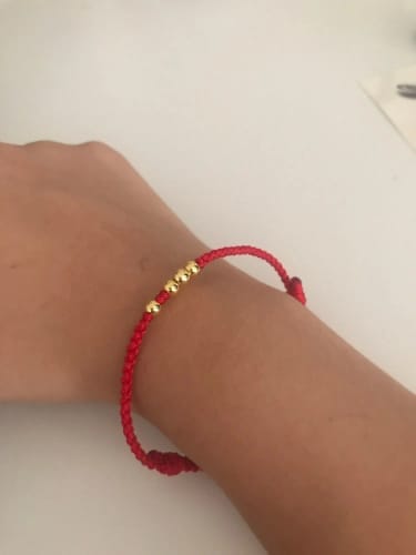 Customer photo review of Bracelet Couple Fil Rouge