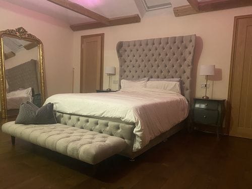 Customer photo review of Turner Winged Divan Drawer Storage Bed