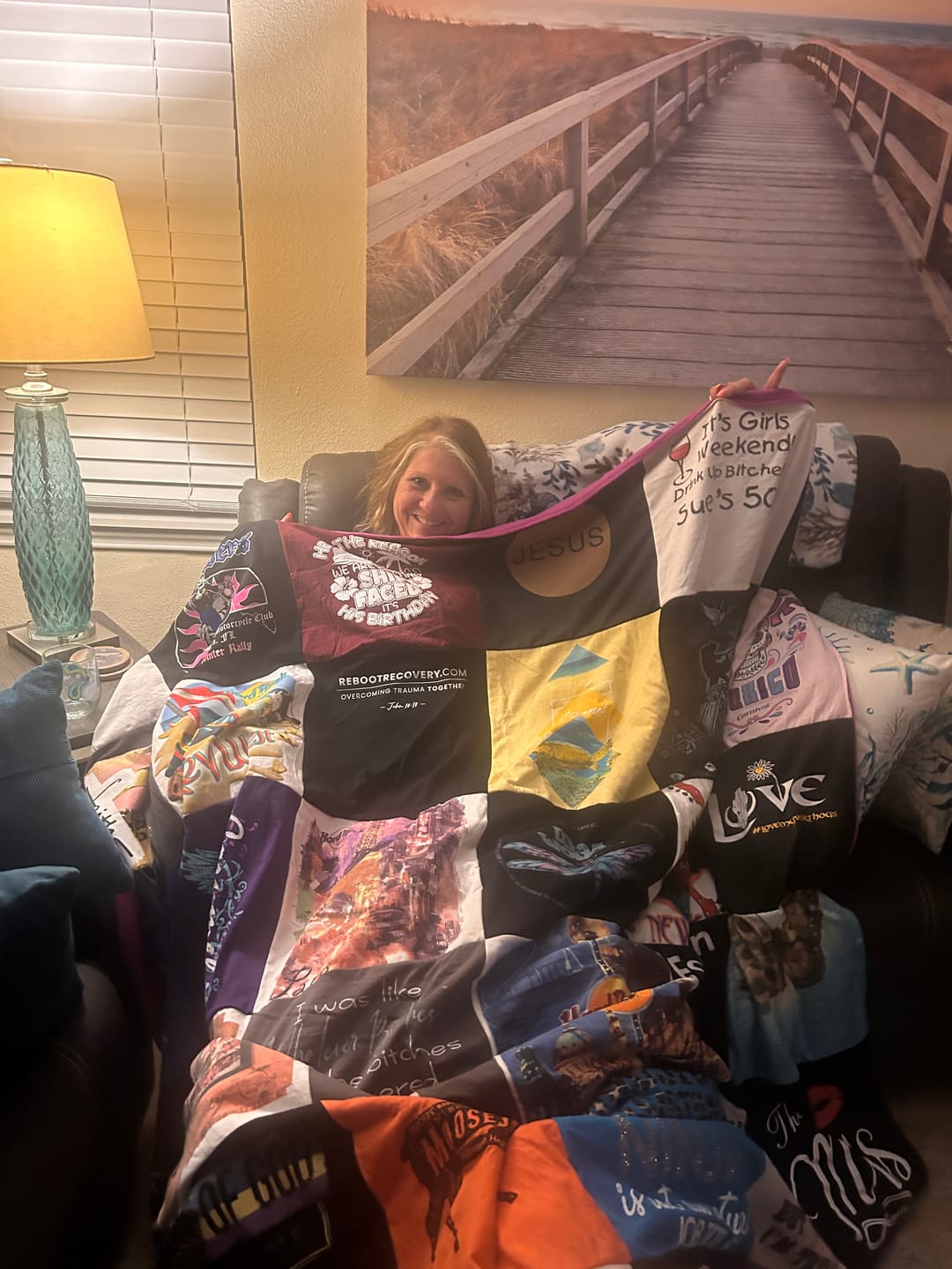 Customer photo review of Project Repat T-Shirt Quilt