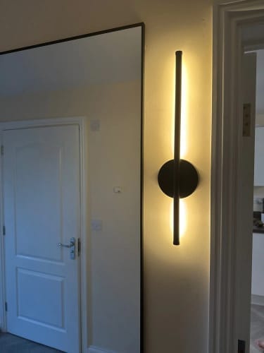 Customer photo review of Nordic Black Linear LED Wall Sconce Slim Design