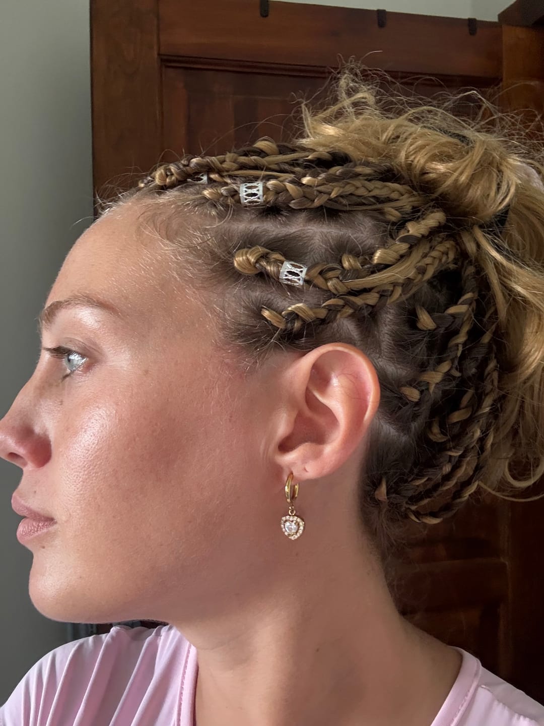 Customer photo review of Coppia di orecchini Diamond cuori
