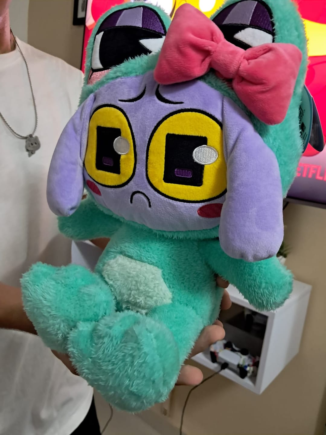 Customer photo review of Ribbit-Suit Jax Plush