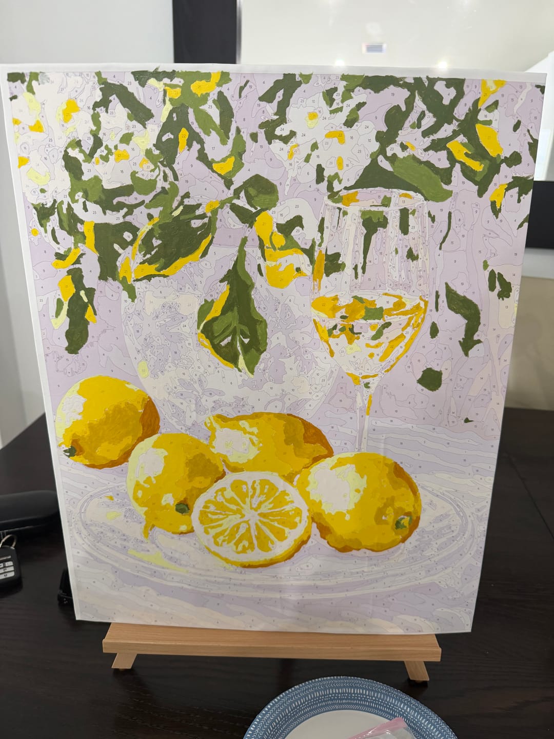 Customer photo review of Lemons and Wine | Paint by Numbers