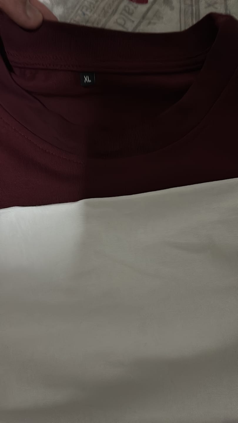 Customer photo review of Double Long Sleeve Bicolor Merlot