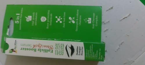 Customer photo review of Follicle Booster Browlash Serum