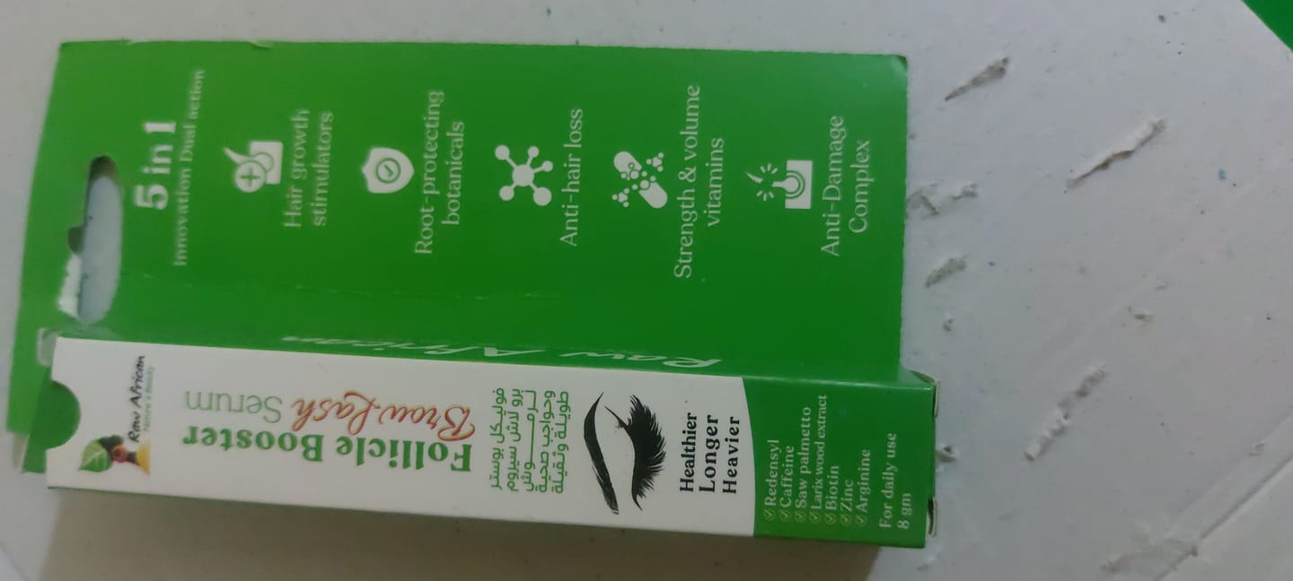 Customer photo review of Follicle Booster Browlash Serum