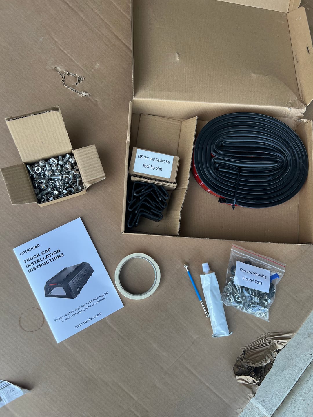 Customer photo review of OPENROAD Truck Cap Storage Box