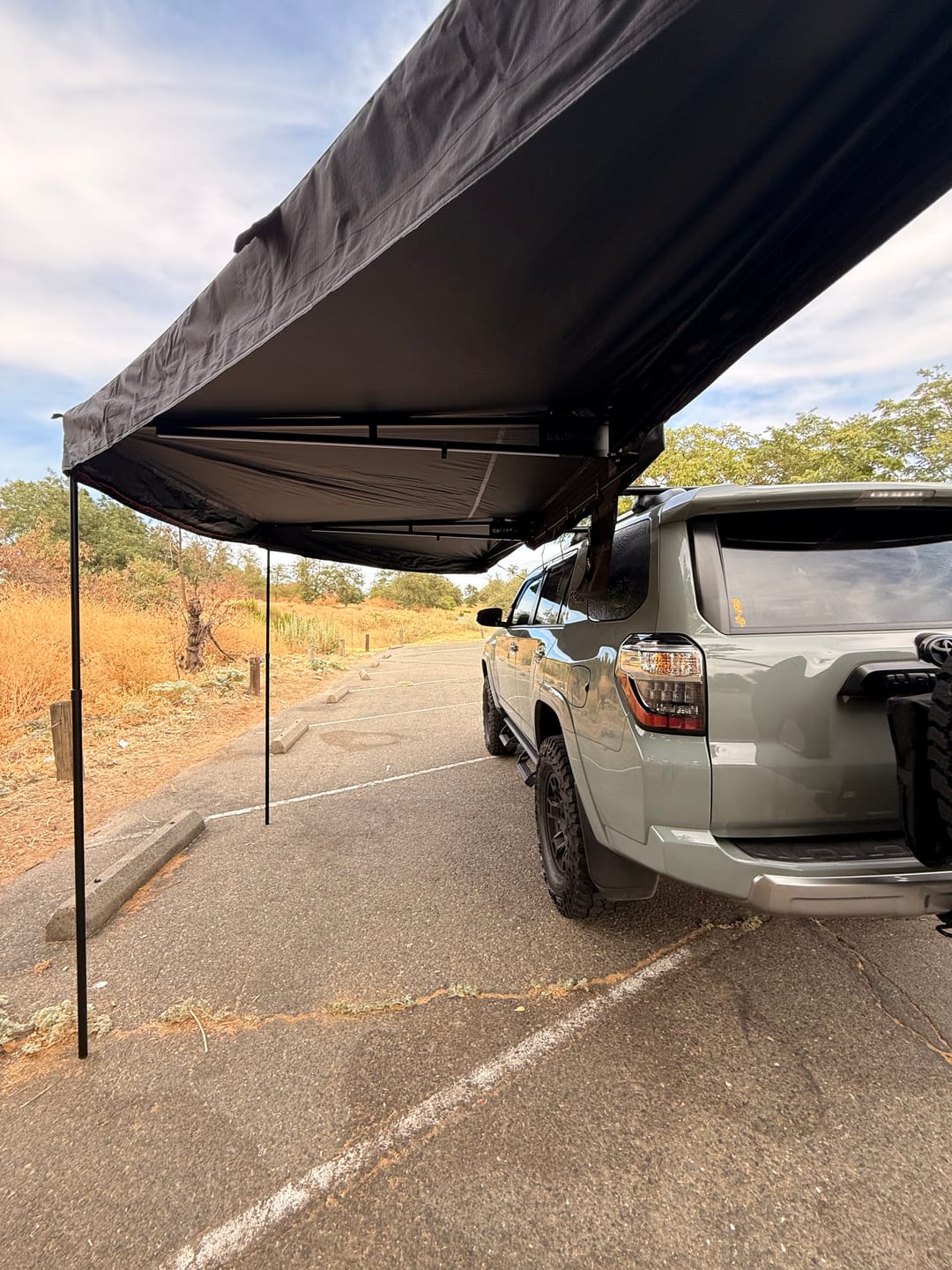 Customer photo review of OPENROAD 180 Free Standing Awning