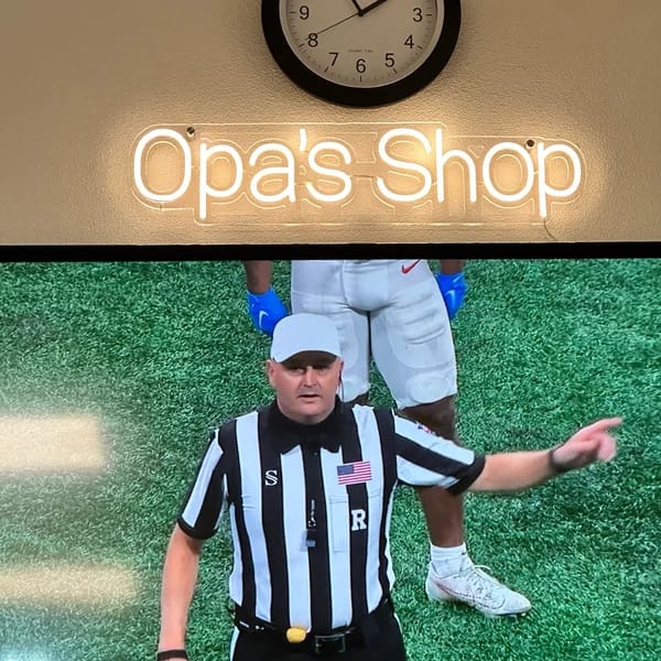 Customer photo review of Custom Neon: Opas`s Shop