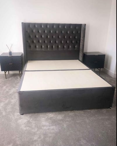 Customer photo review of Lola Classic Winged Divan Drawer Storage Bed