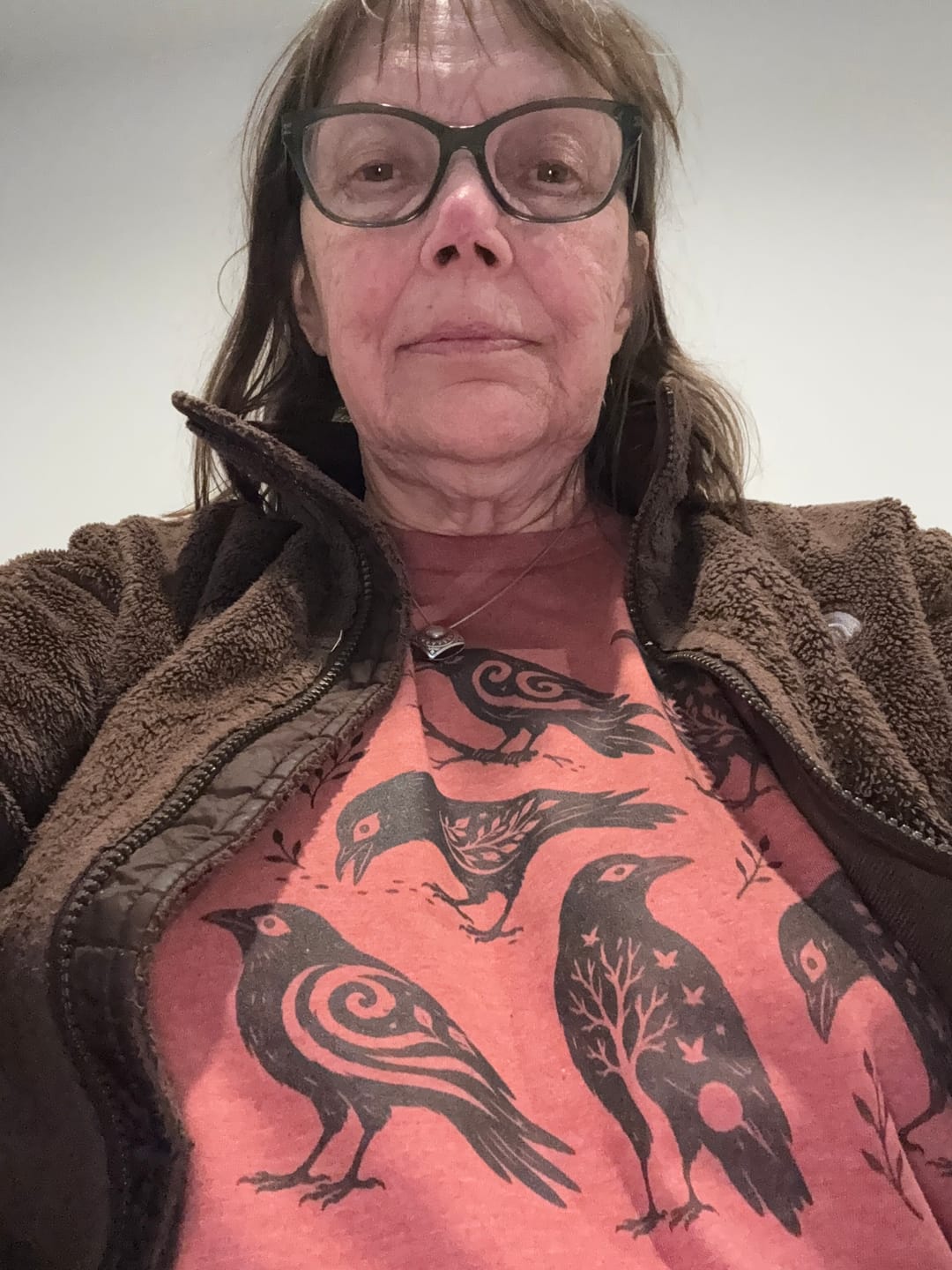 Customer photo review of Folk Art Crows Tee