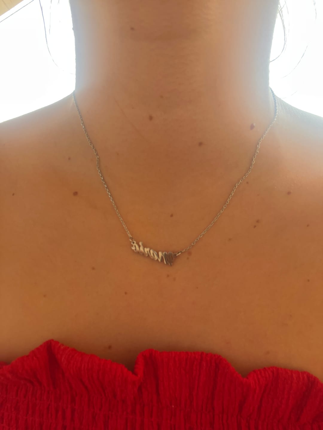 Customer photo review of Collar Nombre - Personalizado
