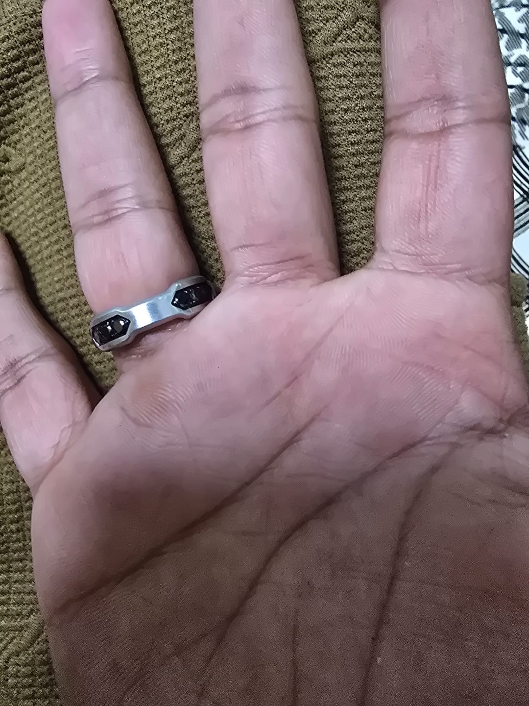 Customer photo review of Diamond Hex Ring