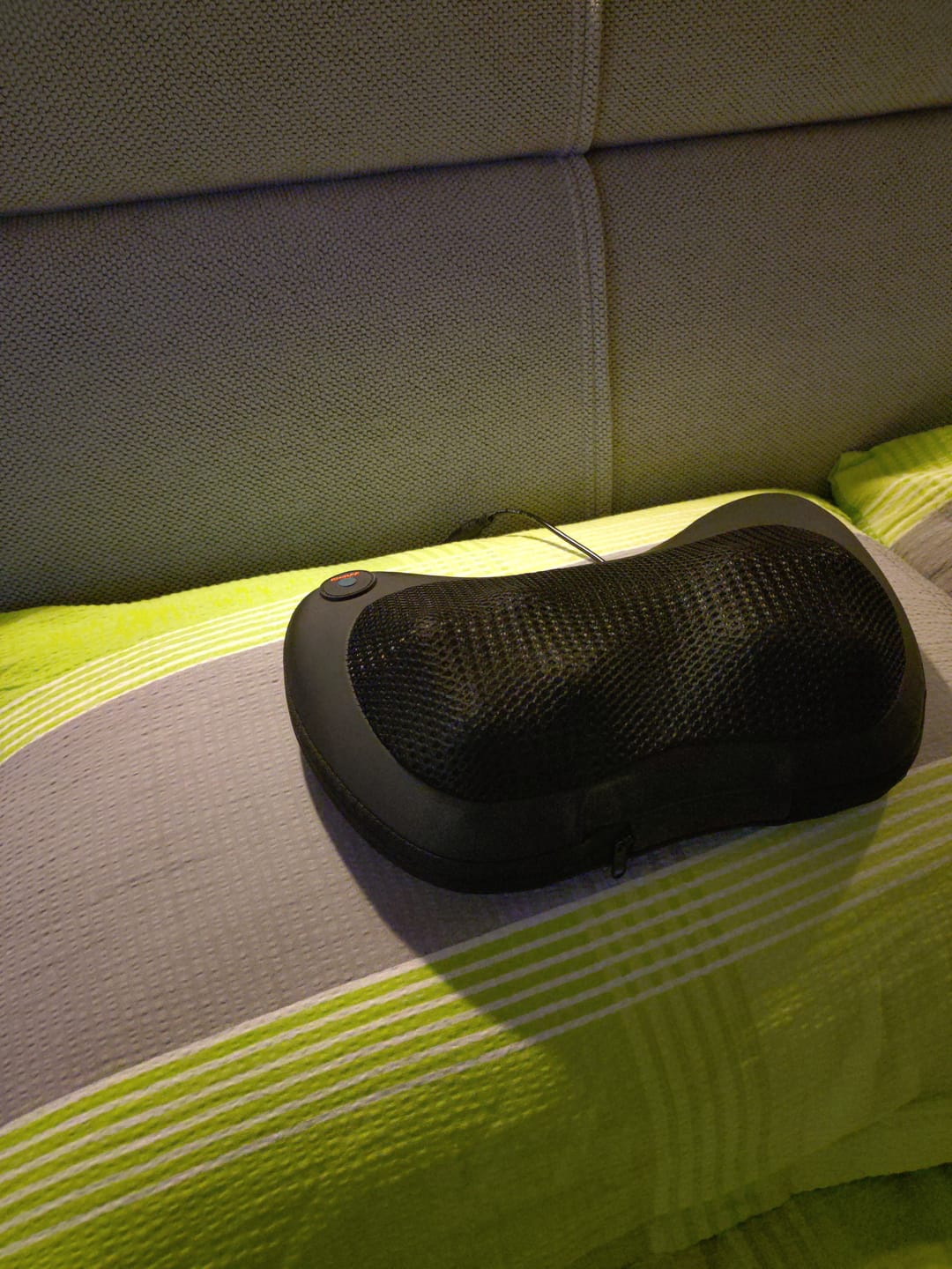 Customer photo review of RelaxFlex Massagepude – Lindrer Muskelspændinger og Forbedrer Blodcirkulationen