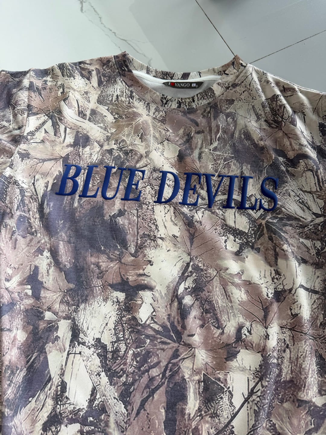 Customer photo review of Custom Camo Puff Print Gameday Shirt Sweatshirt -Best Gift For Sports Lovers | Game Day Wear