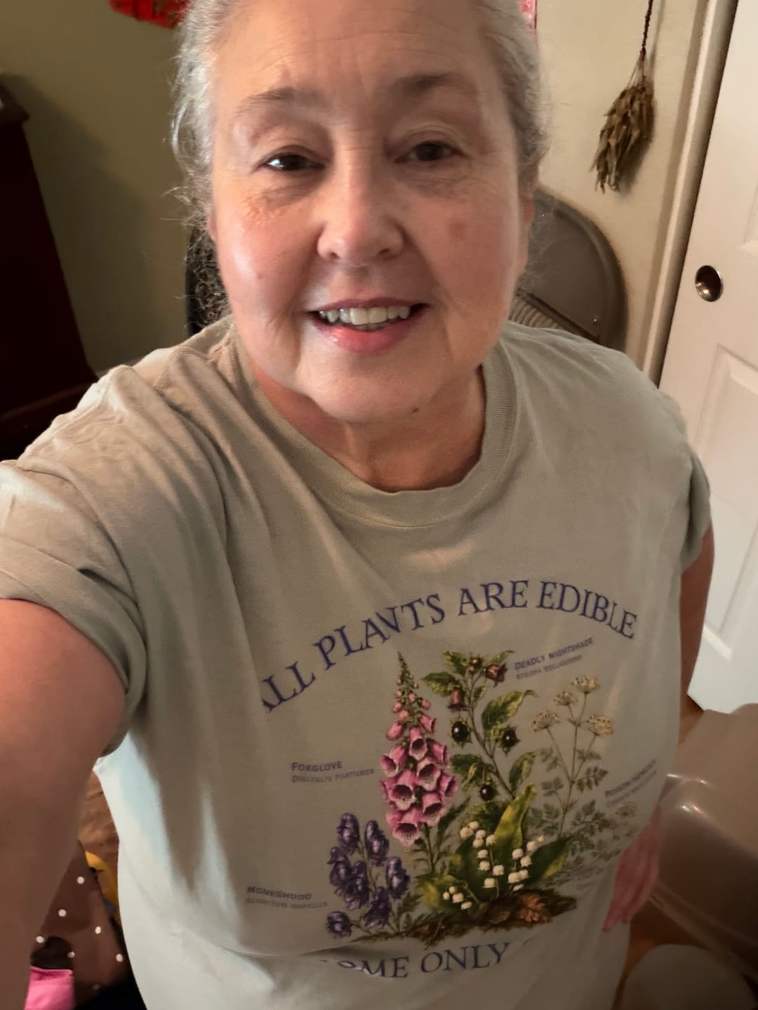 Customer photo review of All Plants Are Edible T-Shirt