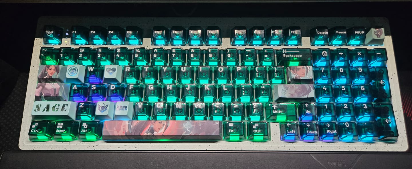 Customer photo review of Modern97 Mechanical Keyboard Fountain