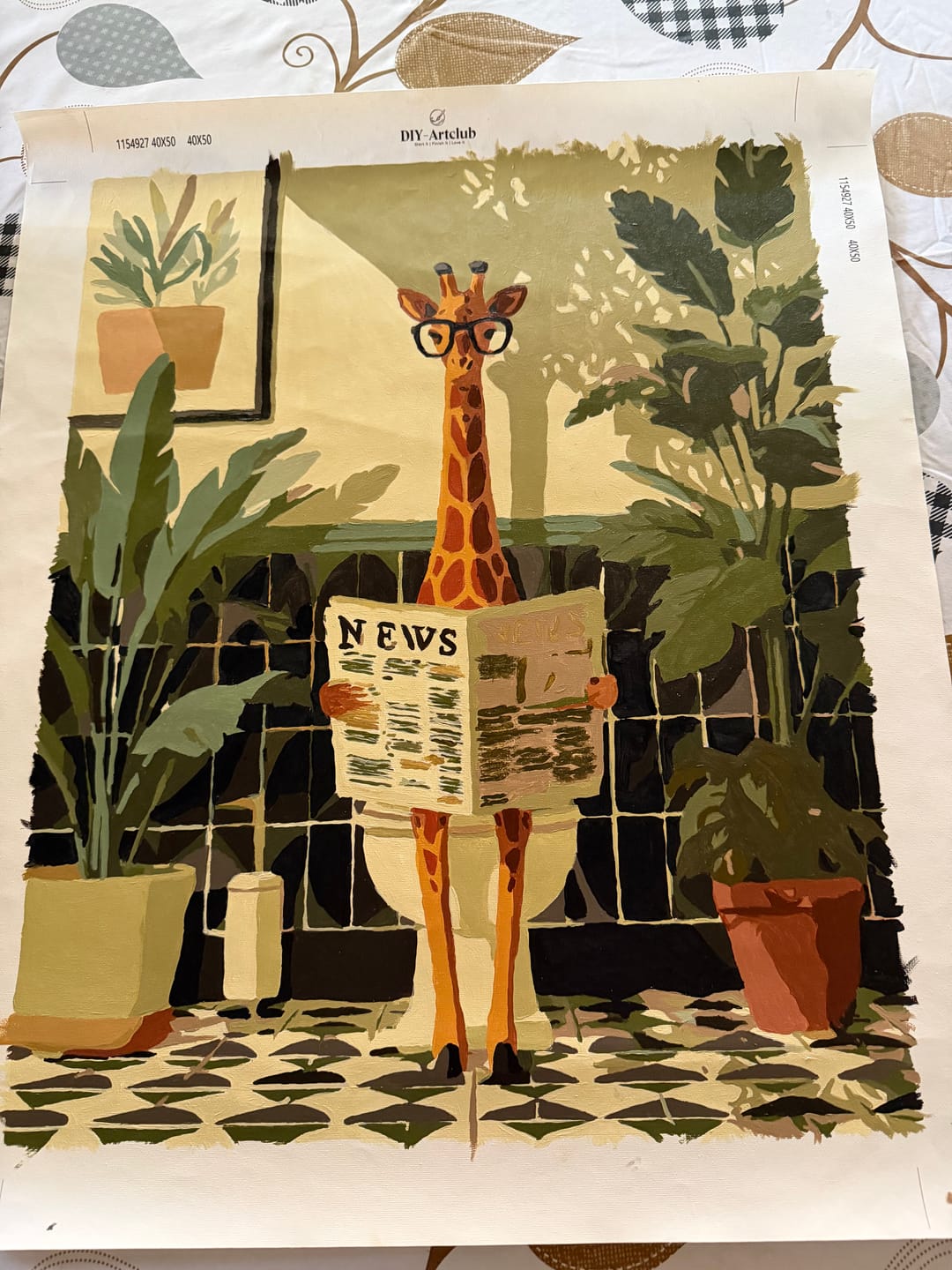 Customer photo review of Surprise Painting | Paint by Numbers