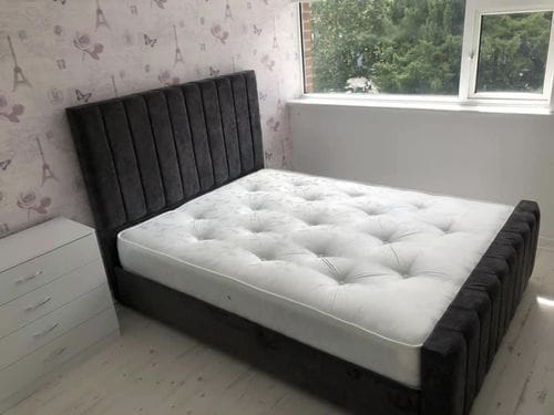 Customer photo review of Lanaya Linear Panel Bed
