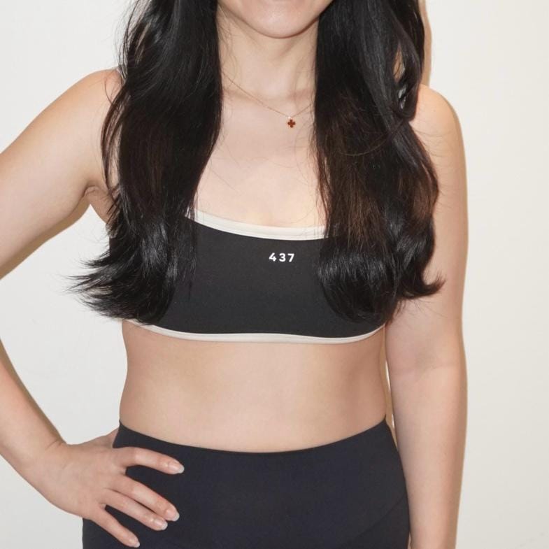 Customer photo review of The Micro Bra / Black-Cream