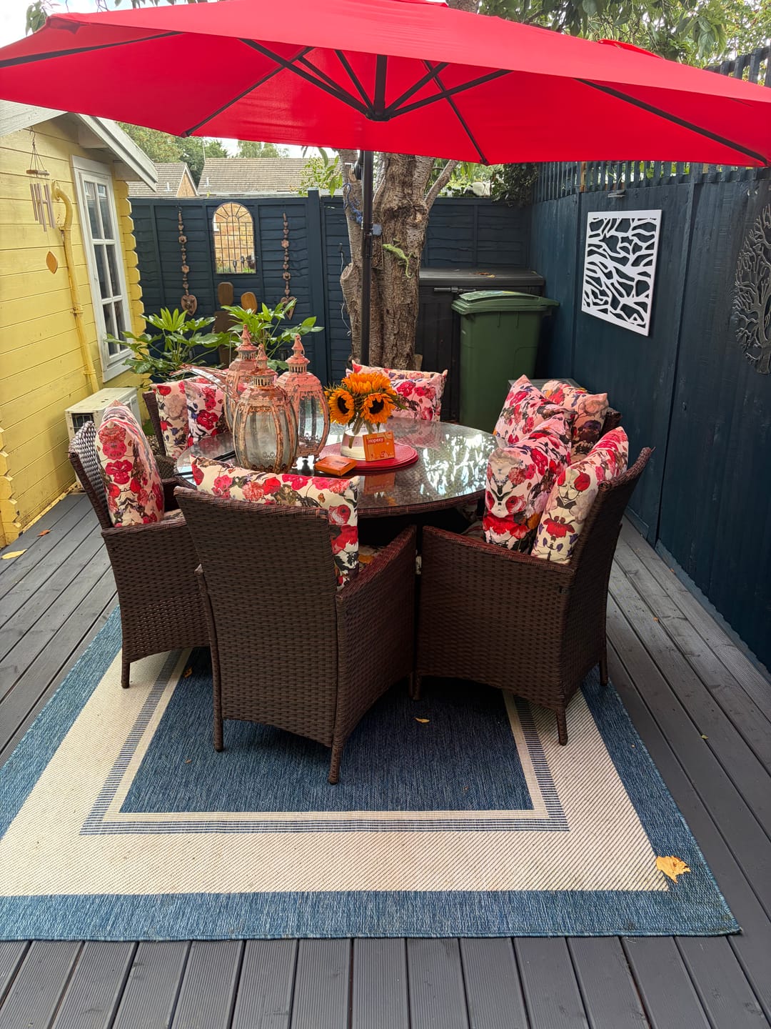 Customer photo review of Outdoor Garden Waterproof Cushion - Garden Bouquet