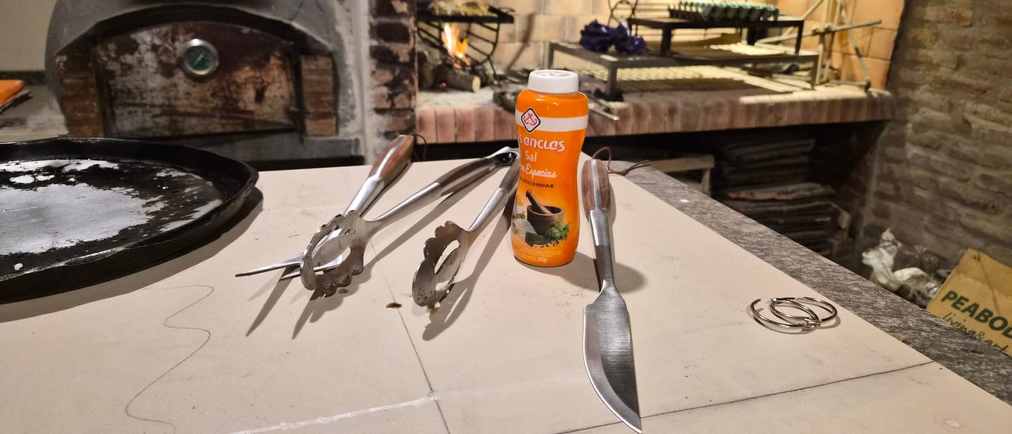 Customer photo review of Sakura Grill Master Set - Kit Parrillero De Asado Sakura 3 Piezas + Funda