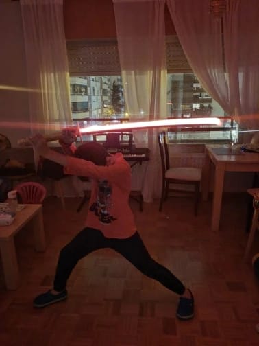 Customer photo review of LED Samurai Katana Cosplay Sword (104cm)