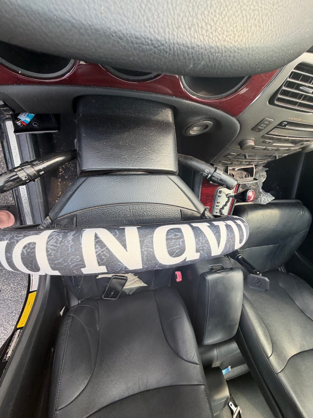 Customer photo review of Patriotic Camo Steering Wheel Cover | Navy Veteran Style Military Interior Accessory