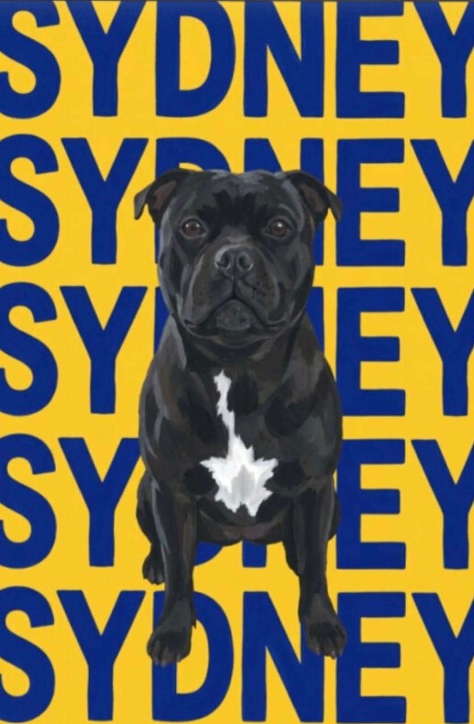 Customer photo review of Big Name - Personalised Poster