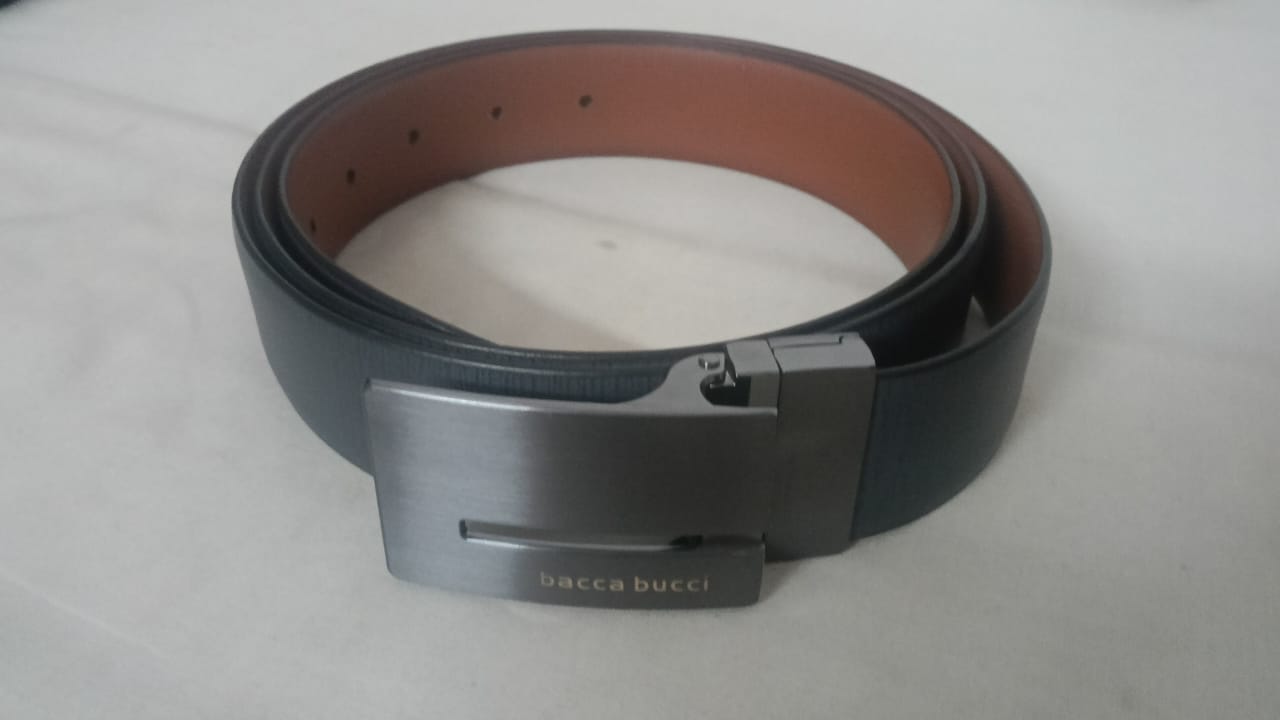Customer photo review of Bacca Bucci Auto reversible dress belt with Genuine Leather
